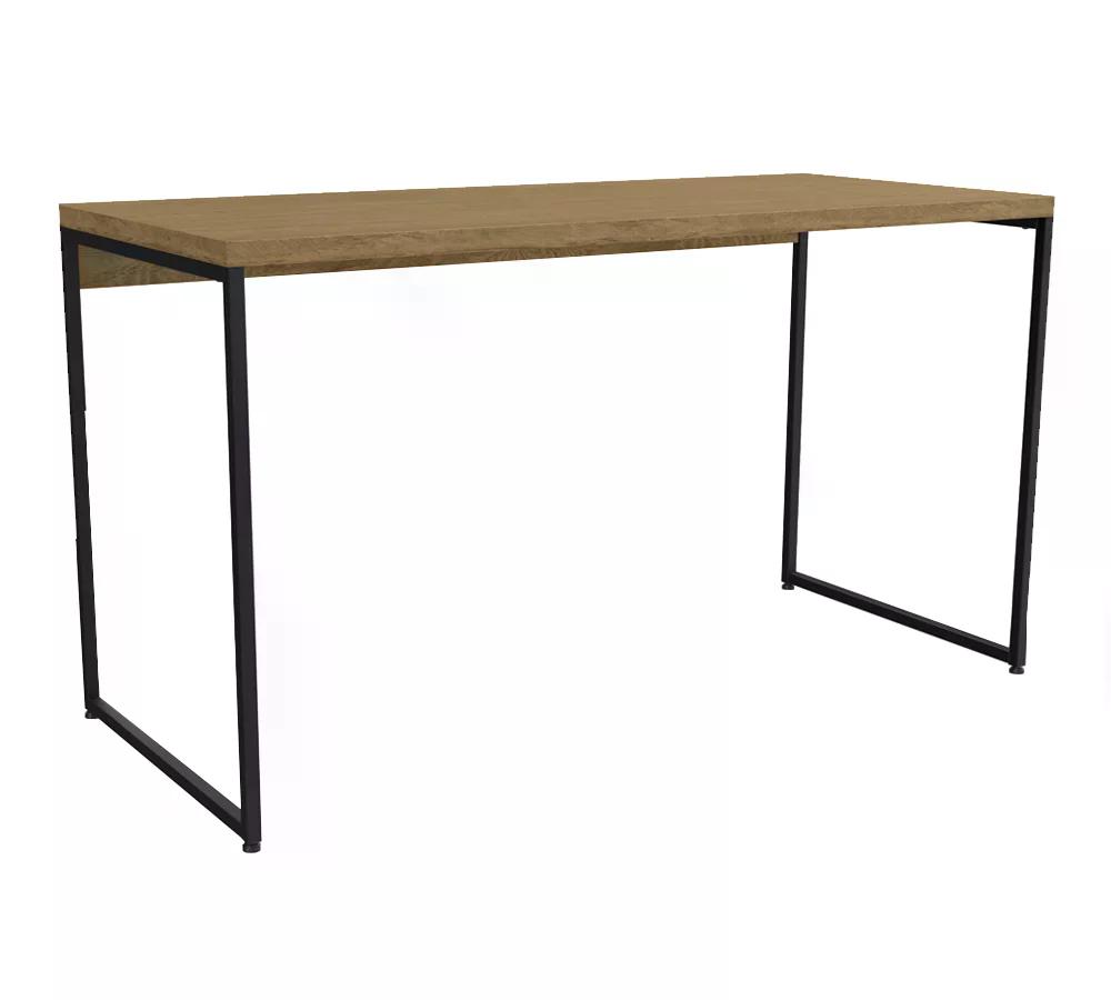 Mesa Escrivaninha 136 cm Industrial Crome LI003 Freijo Preto Kappesberg