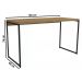Mesa Escrivaninha 136 cm Industrial Crome LI003 Freijo Preto Kappesberg