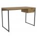 Mesa Escrivaninha Com Gaveteiro Industrial Crome LI002/005 Freijo Preto Kappesberg