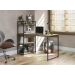 Mesa Escrivaninha Com Prateleira Industrial Crome LI010 Freijo Preto Kappesberg