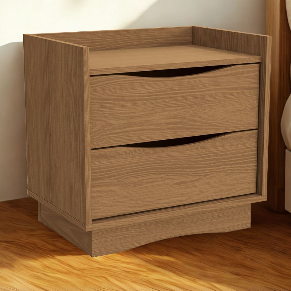 Mesa de Cabeceira 2 Gavetas 54 cm M261 Canela Kappesberg
