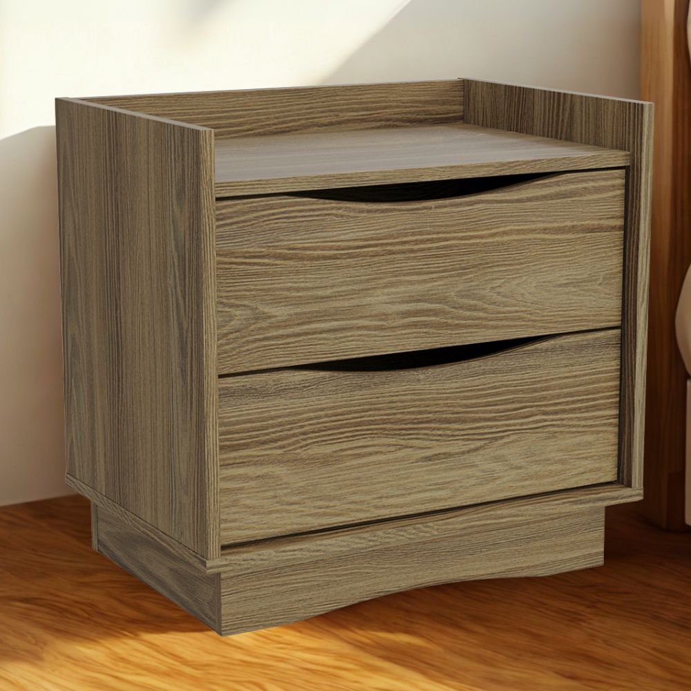Mesa de Cabeceira 2 Gavetas 54 cm M261 Nogueira Kappesberg