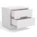 Mesa de Cabeceira 2 Gavetas 54 cm S822 Branco Kappesberg