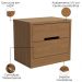 Mesa de Cabeceira 2 Gavetas 54 cm S822 Canela Kappesberg