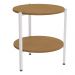 Mesa de Centro Industrial 47 cm LI017 Canela Branco KPB