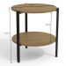 Mesa de Centro Industrial 47 cm LI017 Freijo Preto Fosco KPB