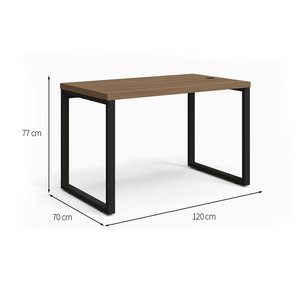 Mesa de Escritório Munique Carvalho 120Cm