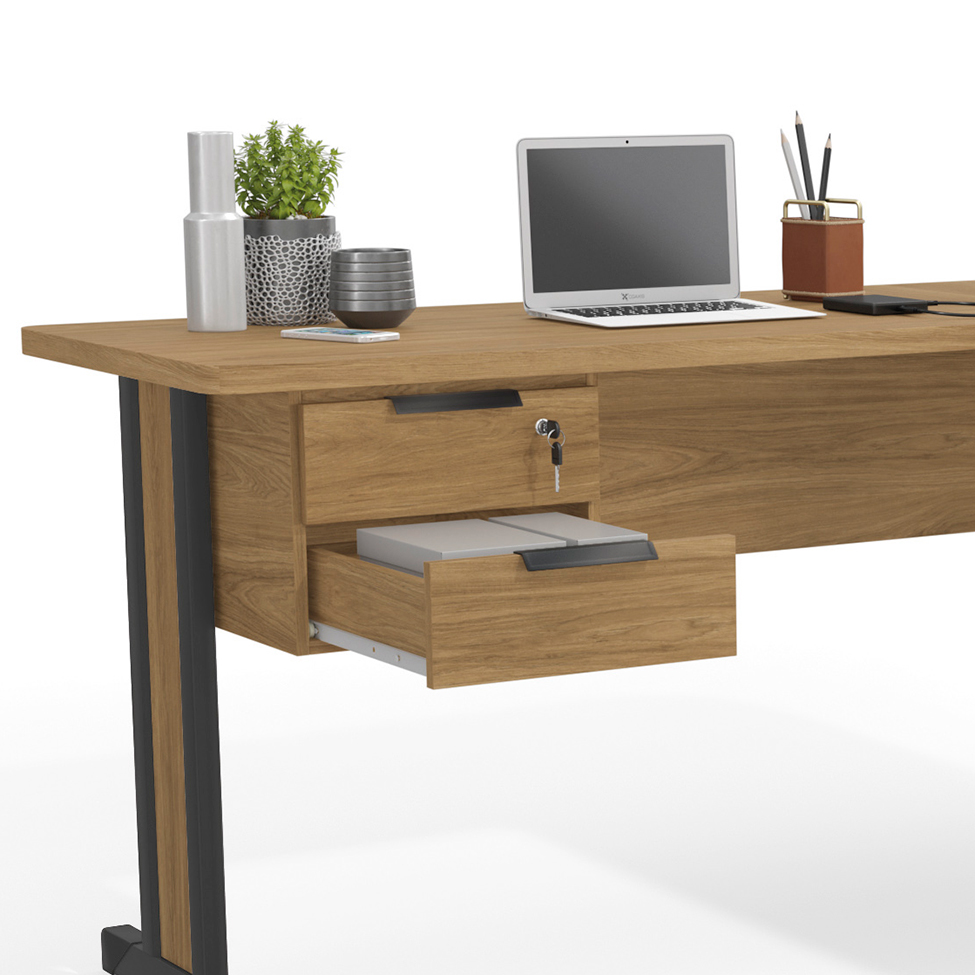 Mesa de Escritório Versátil Marrom