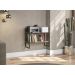Nicho 02 Prateleiras 60x72cm Industrial Crome LI008 Freijo Preto Kappesberg
