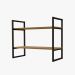Nicho Kappesberg Industrial 2 Prateleiras 60x72cm Freijó/Preto fosco