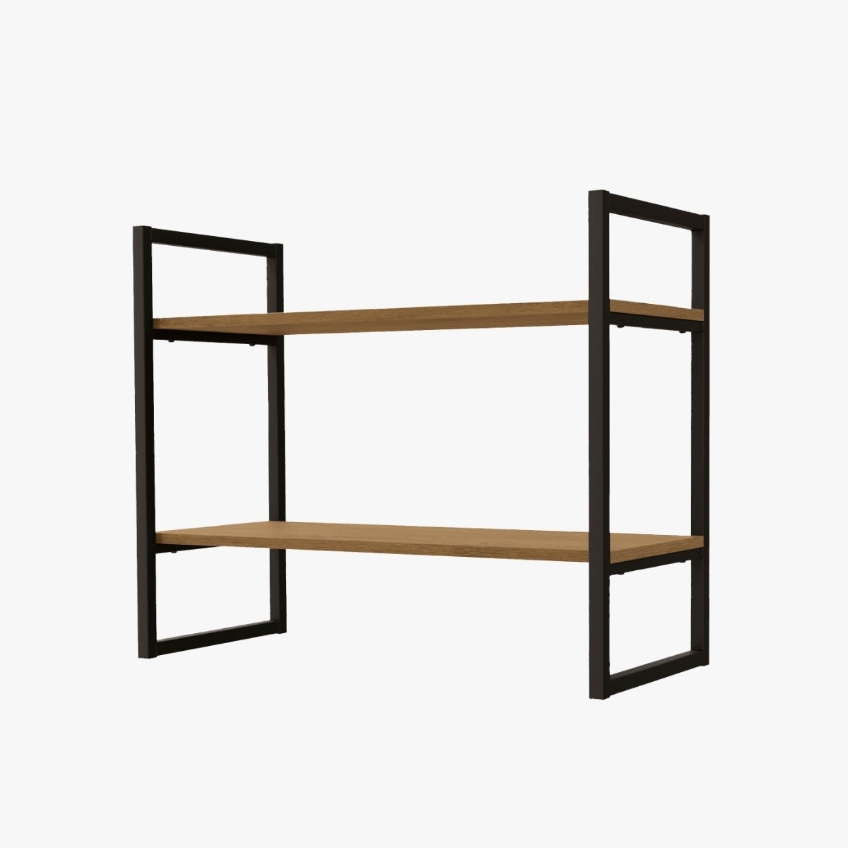 Nicho Kappesberg Industrial 2 Prateleiras 60x72cm Freijó/Preto fosco