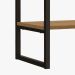 Nicho Kappesberg Industrial 2 Prateleiras 60x72cm Freijó/Preto fosco