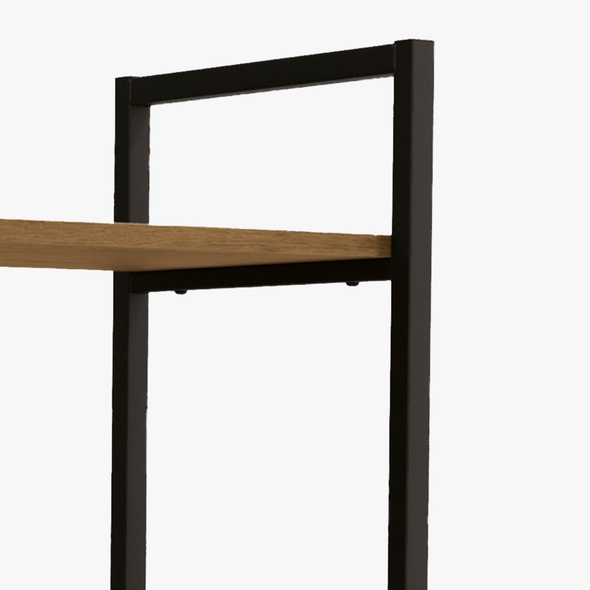 Nicho Kappesberg Industrial 2 Prateleiras 60x72cm Freijó/Preto fosco