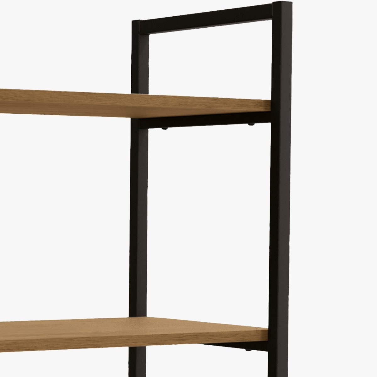 Nicho Kappesberg Industrial 2 Prateleiras 60x72cm Freijó/Preto fosco