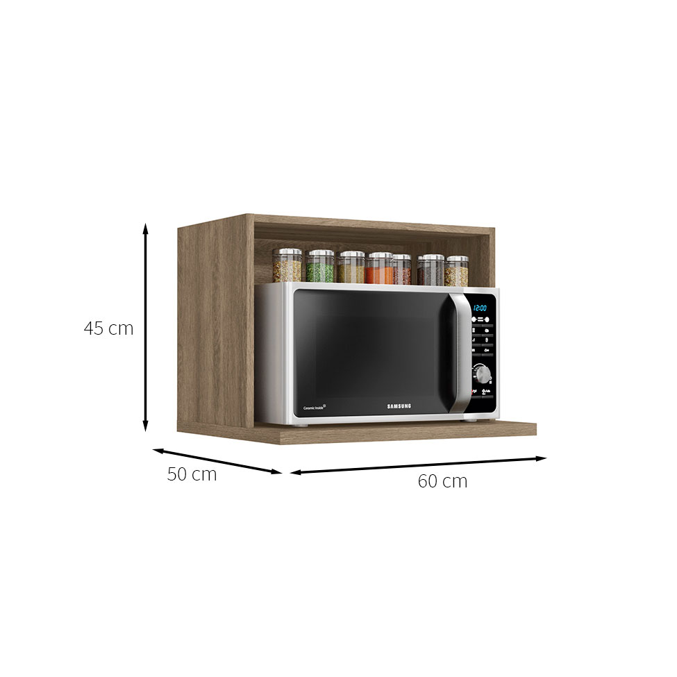 Nicho para Microondas Maxxi Nogal
