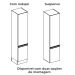 Paneleiro 2 Portas 240x50 cm MDP Maxxi G749 Nogal Kappesberg