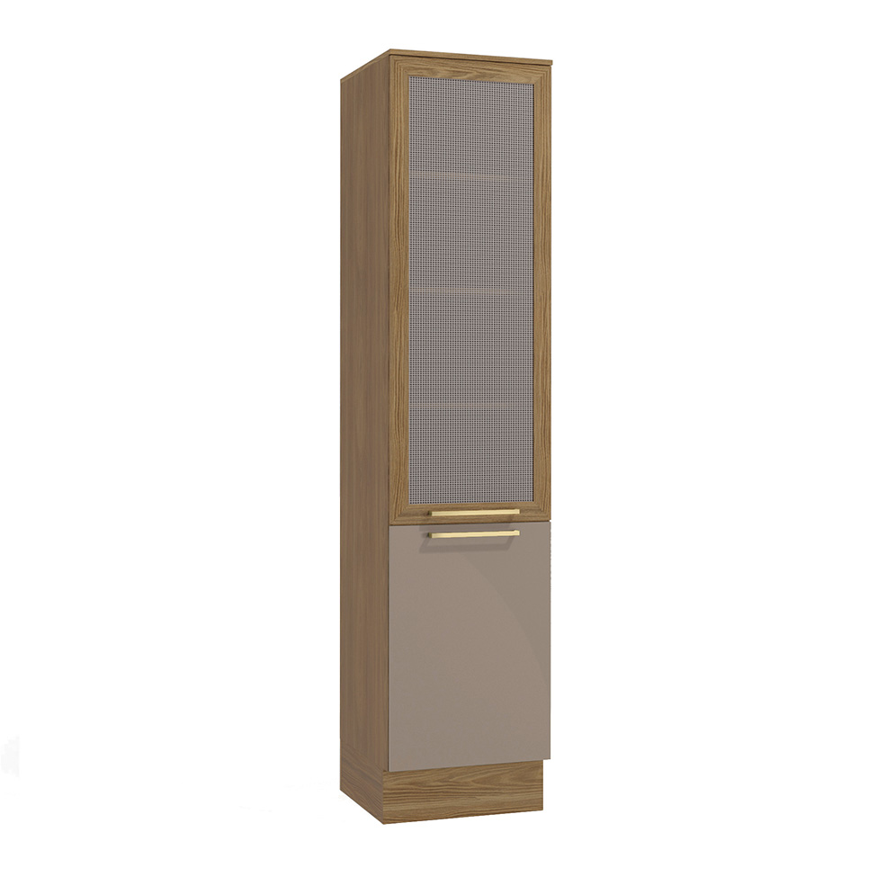 Paneleiro Botanic com Tela 2 Portas Fendi e Nogueira