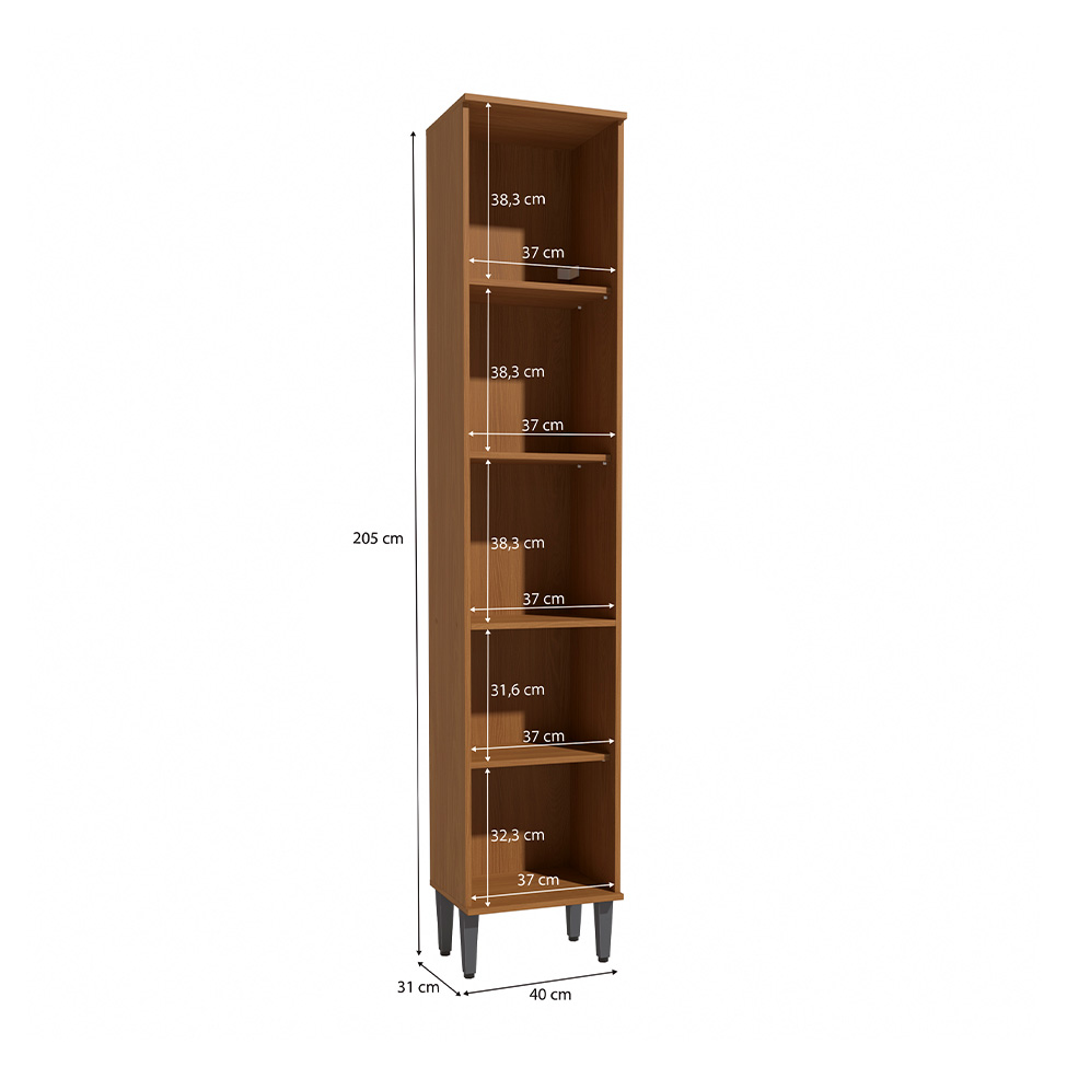 Paneleiro Linna 2 Portas Canela