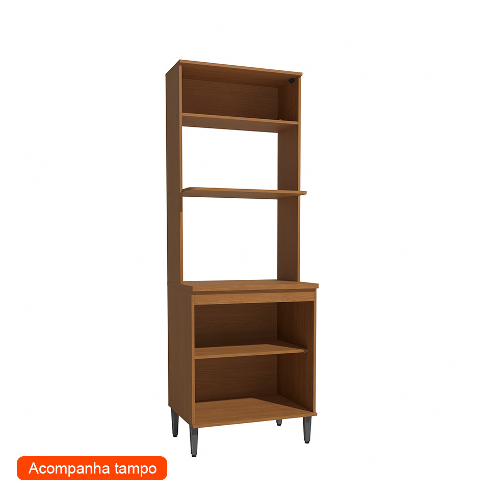 Paneleiro Linna 3 Portas Canela e Off White