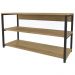 Sapateira 02 Prateleiras Industrial Crome LI020 Freijo Preto Kappesberg