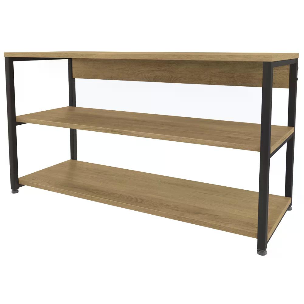 Sapateira 02 Prateleiras Industrial Crome LI020 Freijo Preto Kappesberg