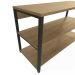 Sapateira 02 Prateleiras Industrial Crome LI020 Freijo Preto Kappesberg