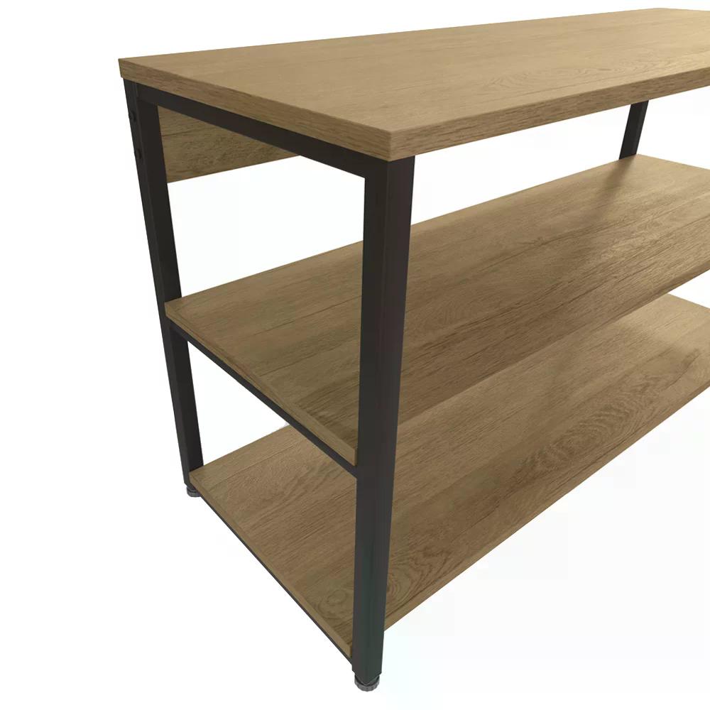 Sapateira 02 Prateleiras Industrial Crome LI020 Freijo Preto Kappesberg