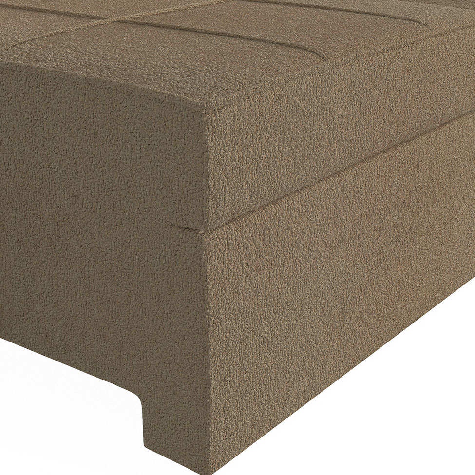 Sofá 2 Lugares Retrátil e Reclinável Lanus Bouclé Fendi 206 cm
