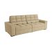 Sofá 4 Lugares Retrátil e Reclinável Deluxe Bouclé Bege