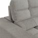 Sofá 4 Lugares Retrátil e Reclinável Deluxe Bouclé Cinza