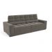 Sofá 4 Lugares Retrátil e Reclinável Deluxe Molas Veludo Chumbo 268 cm