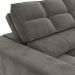 Sofá 4 Lugares Retrátil e Reclinável Deluxe Molas Veludo Chumbo 268 cm