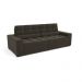 Sofá 4 Lugares Retrátil e Reclinável Deluxe Molas Veludo Chumbo Escuro 268 cm