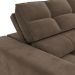 Sofá 4 Lugares Retrátil e Reclinável Deluxe Molas Veludo Marrom 268 cm