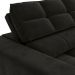 Sofá 4 Lugares Retrátil e Reclinável Deluxe Molas Veludo Preto 268 cm