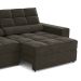 Sofá 4 Lugares Retrátil e Reclinável Deluxe Veludo Chumbo