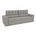 Sofá 4 Lugares Retrátil e Reclinável Lanus Bouclé Cinza 250 cm