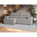 Sofá 4 Lugares Retrátil e Reclinável Lanus Bouclé Cinza 250 cm