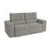 Sofá 4 Lugares Retrátil e Reclinável Lanus Bouclé Cinza 270 cm
