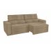 Sofá 4 Lugares Retrátil e Reclinável Lanus Bouclé Fendi 250 cm
