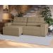 Sofá 4 Lugares Retrátil e Reclinável Lanus Bouclé Fendi 250 cm