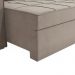 Sofá 4 Lugares Retrátil e Reclinável Lanus Veludo Cinza Claro 250 cm