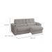 Sofá 4 Lugares Retrátil e Reclinável Premier Molas Bouclé Cinza 261 cm