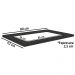 Tampo De Balcao Para Cooktop 80cm S417 Preto Brilho Kappesberg