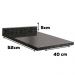 Tampo Para Balcão 40 cm MDP B648 Preto Kappesberg