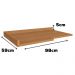 Tampo Para Balcão Canto 98 cm MDP E611 Canela Kappesberg