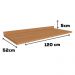 Tampo Para Balcao 120 cm MDP E609 Canela Kappesberg