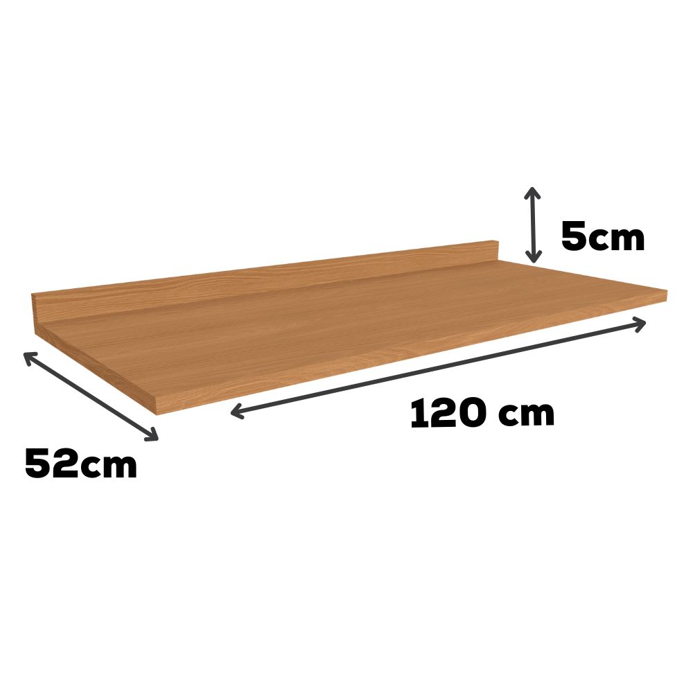 Tampo Para Balcao 120 cm MDP E609 Canela Kappesberg