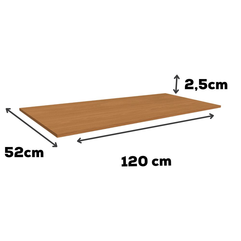 Tampo Para Balcao 120 cm MDP E615 Canela Kappesberg