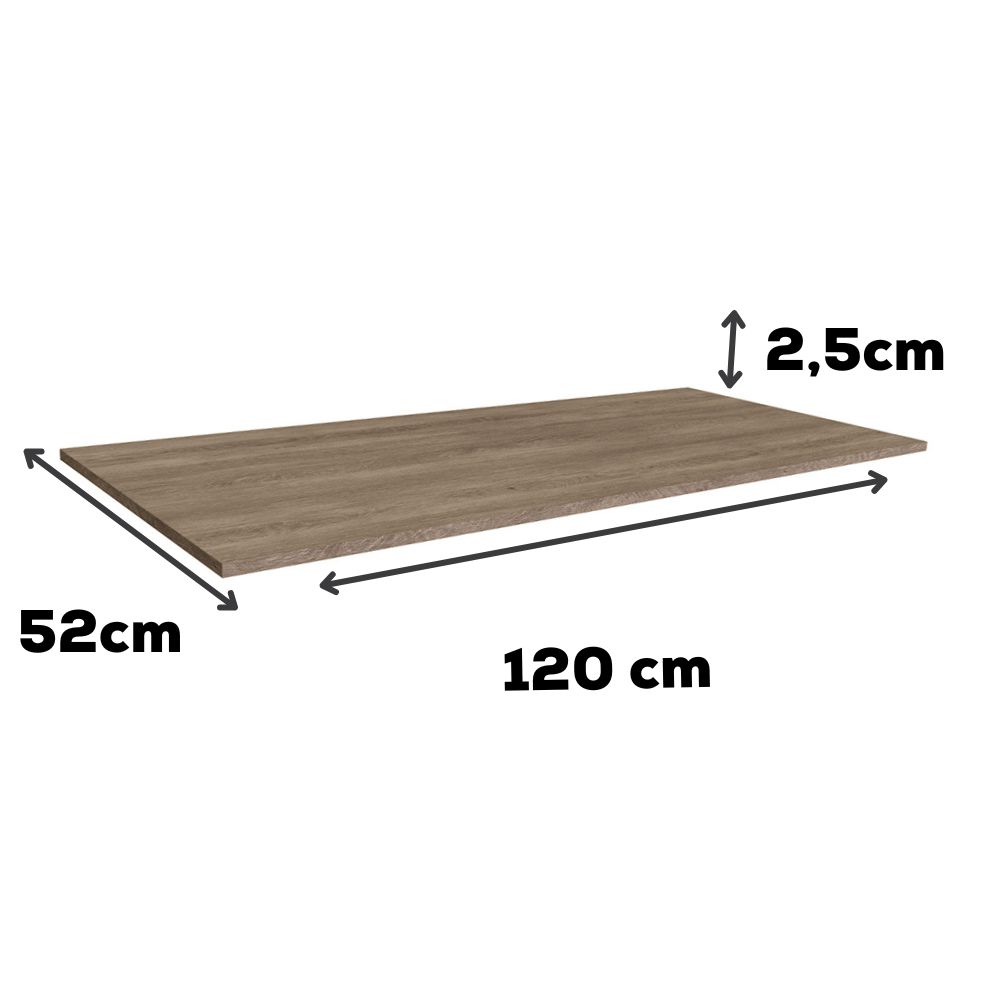 Tampo Para Balcao 120 cm MDP E615 Nogal Kappesberg